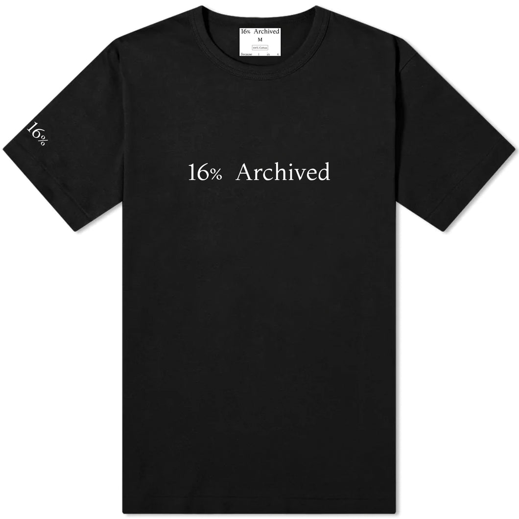 16% Archived Classic Logo Embroidered T-shirt